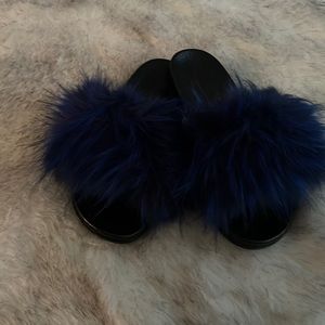 Blue slippers